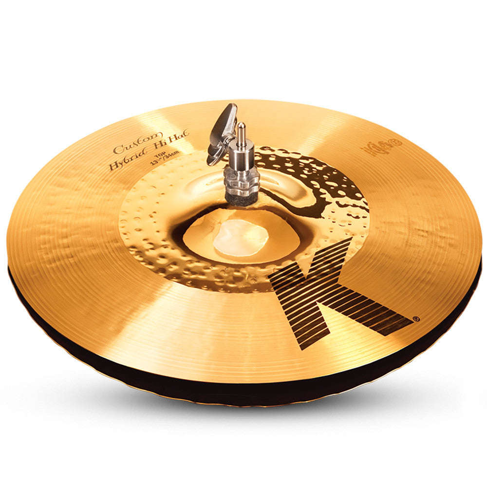 Zildjian 13 1/4" K Custom Hybrid Hats Hi-Hat Cymbals