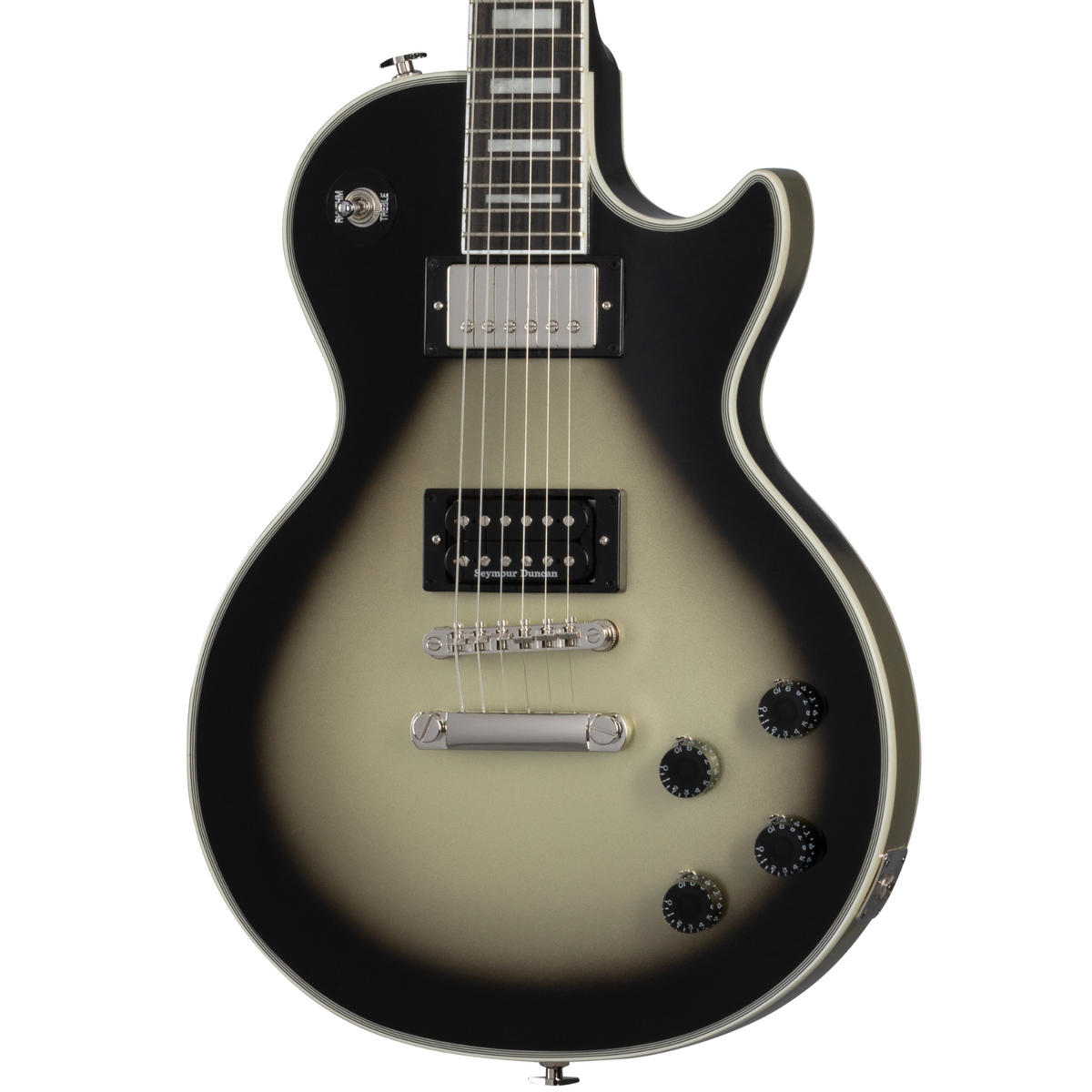 Epiphone Adam Jones Les Paul Custom Art Julie Heffernan's “Study For Self Portrait with Rose Skirt and a Mouse", Antique Silverburst
