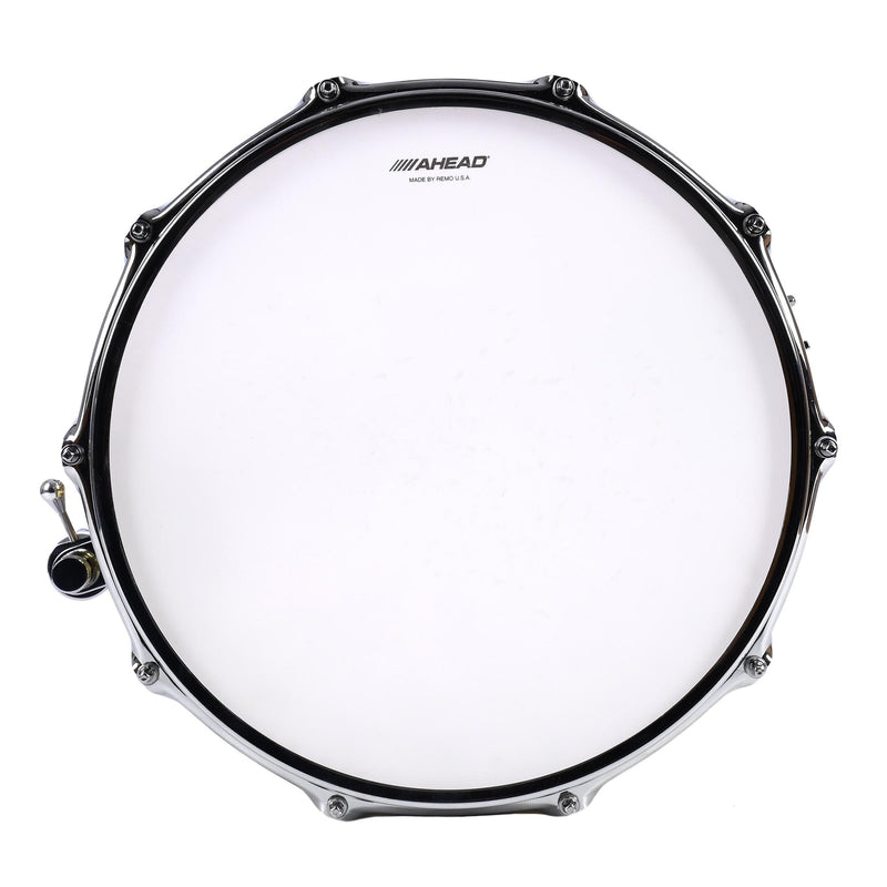 Ahead 6x14" Polished 3MM Cast Bell Brass Snare With Chrome Trick Throw