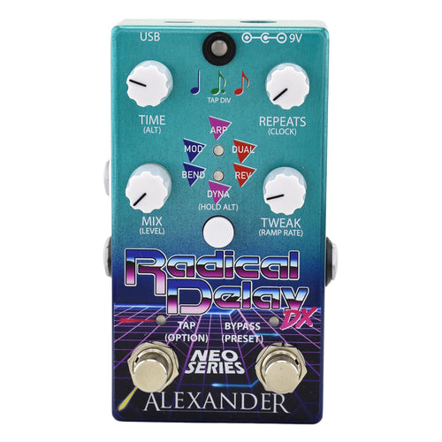 first delay pedal Alexander Radical Delay DX Neo Series