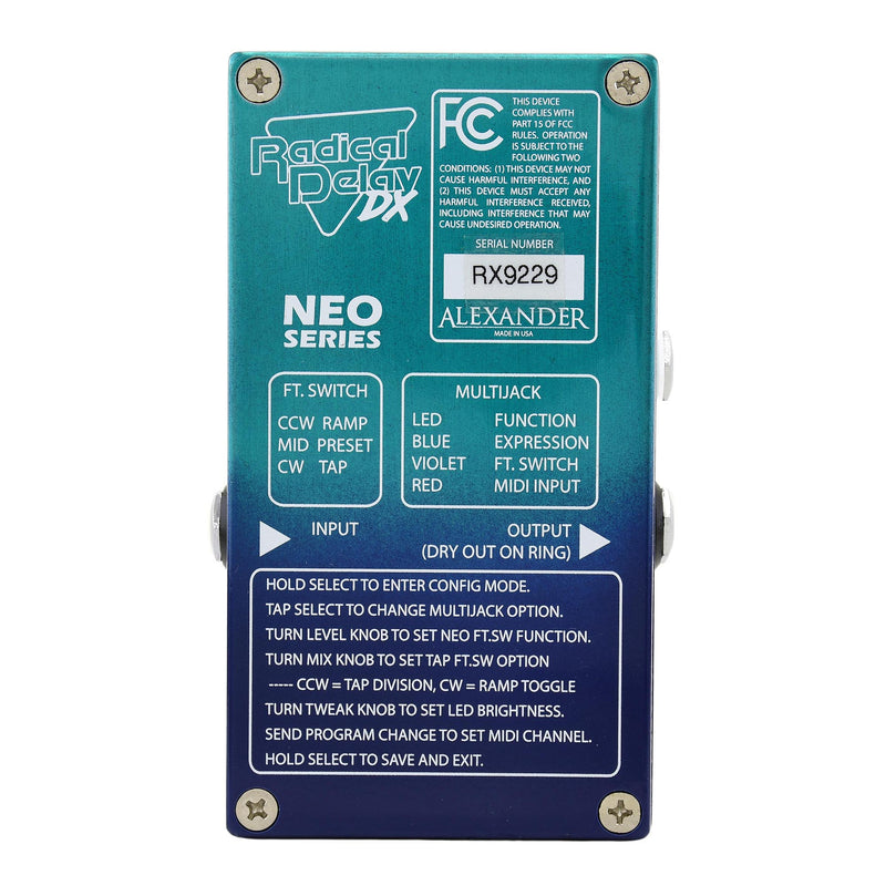 Alexander Radical Delay DX Neo Series