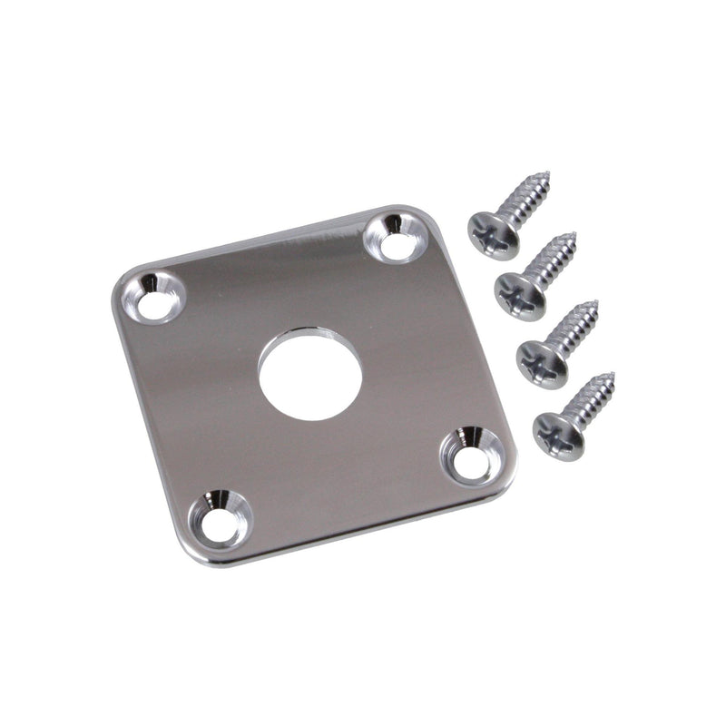 AllParts Chrome Jackplate For Les Paul W- Screws