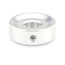 Barefoot Buttons V1 Standard Button, Silver