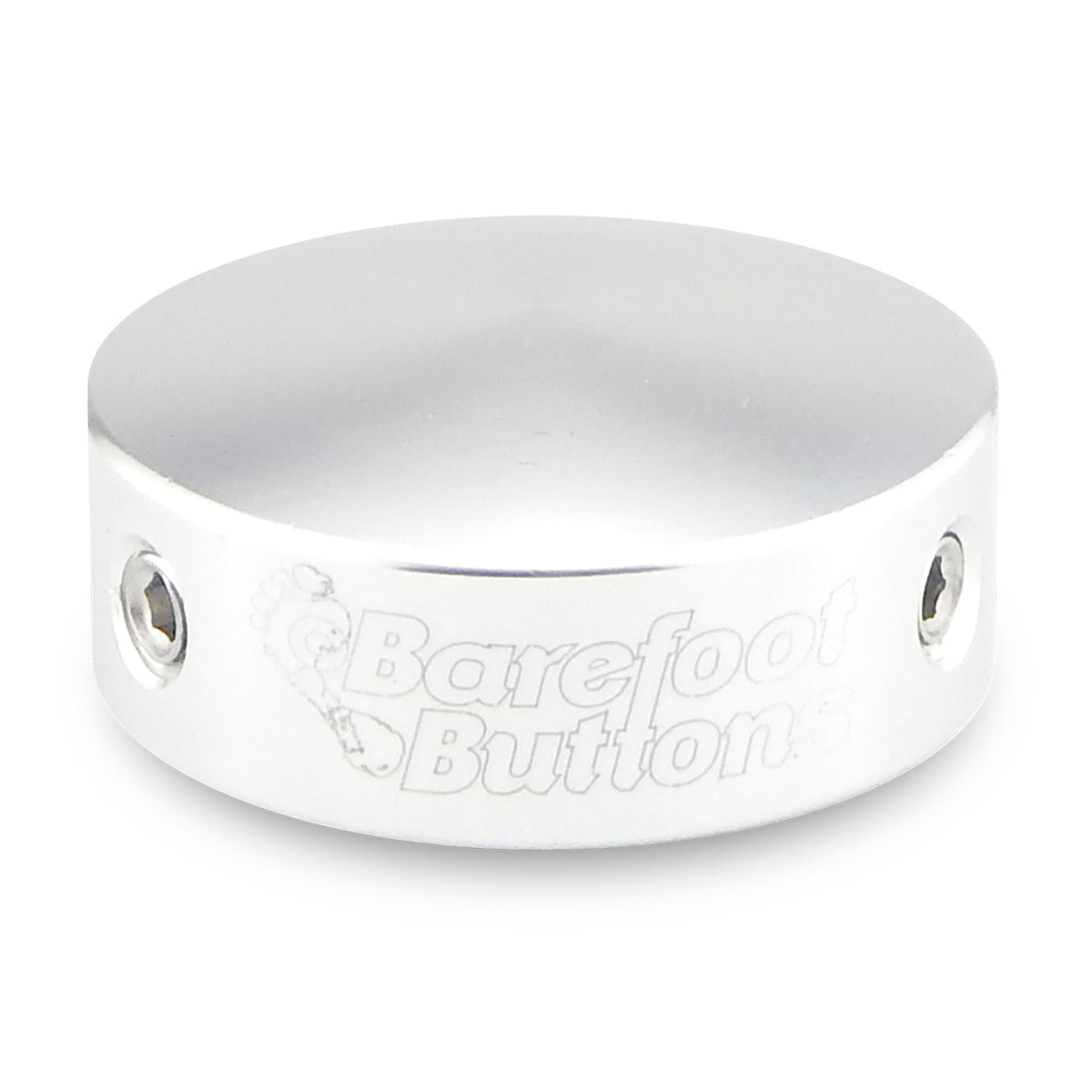 Barefoot Buttons V2 Standard Button, Silver