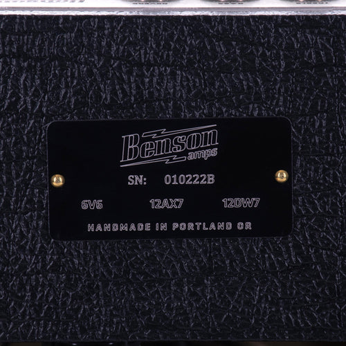 Benson Nathan Junior Reverb Combo Amplifier, Black