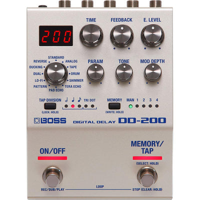 Boss DD-200 Digital Delay Effect Pedal