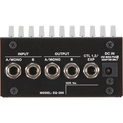 stereo equalizer pedal Boss EQ-200 Graphic Equalizer Pedal