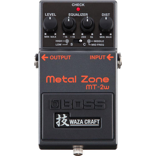 Boss MT-2w Metal Zone Waza Craft Distortion Effect Pedal