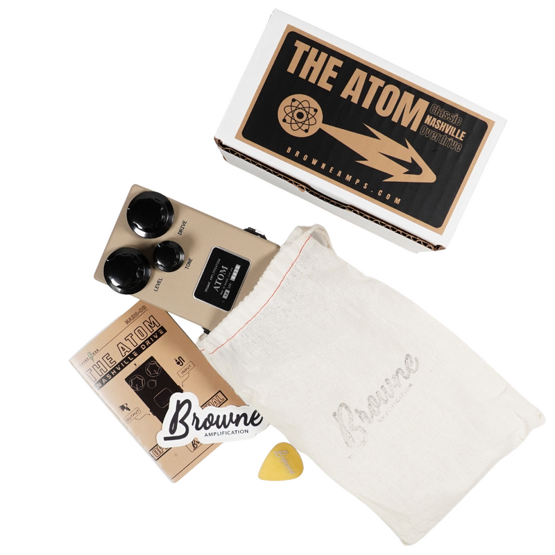 browne atom pedal Browne Amplification The Atom Nashville Drive Effect Pedal