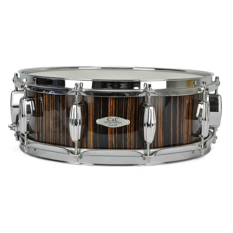 C&C  5x14" Exotic Snare - Ebony Macassar Finish - 7-Ply Maple