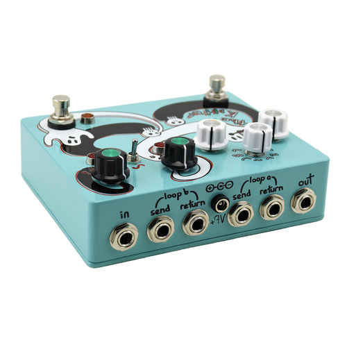 Champion Leccy The Kilter Utility Modulation Tremolo And Ring Mod, Seafoam