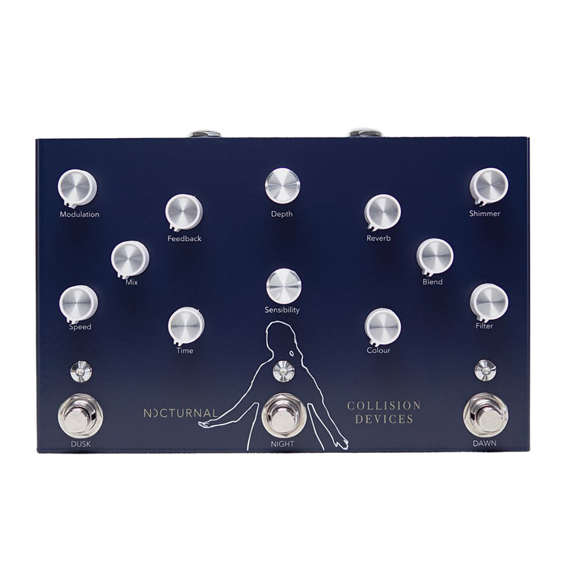 Collision Devices Nocturnal Shimmer Reverb, Modulated Delay & Dynamic Tremolo Effect Pedal