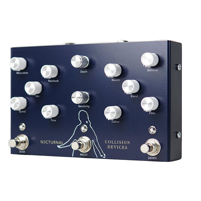 dynamic tremolo pedal Collision Devices Nocturnal Shimmer Reverb, Modulated Delay & Dynamic