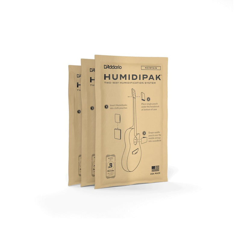D'Addario Humidipak Maintain Packette Replacements, 3 Pack