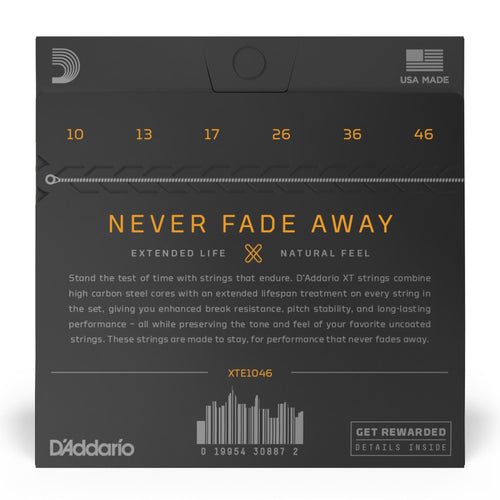 D'Addario 10-46 XT Electric Nickel Plated Steel Regular Light