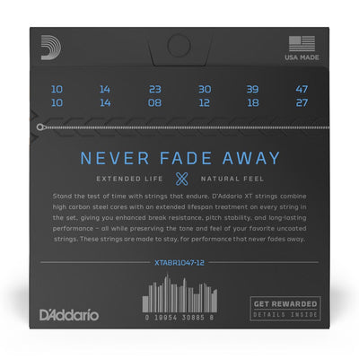 D'Addario 10-47 XT Acoustic 80/20 Bronze 12 String Light