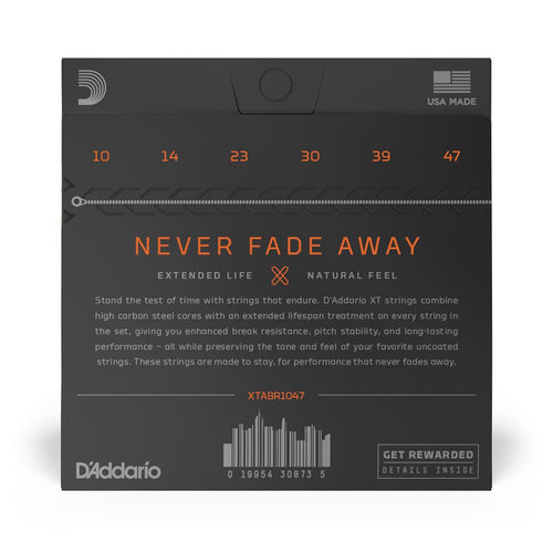 D'Addario 10-47 XT Acoustic 80/20 Bronze Extra Light