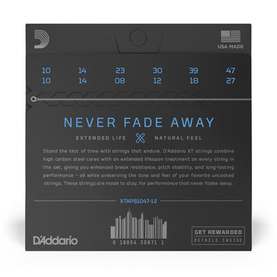 D'Addario 10-47 XT Acoustic Phosphor Bronze 12 String Light