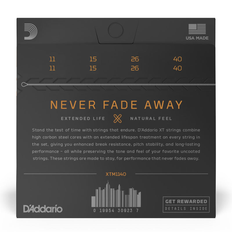 D'Addario 11-40 XT Mandolin Phosphor Bronze Medium