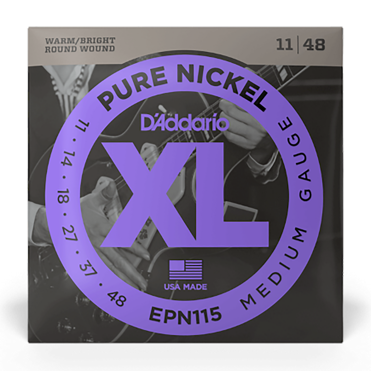D'Addario 11-48 Blues/Jazz Rock Pure Nickel Electric Strings