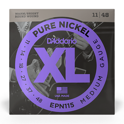 D'Addario 11-48 Blues/Jazz Rock Pure Nickel Electric Strings