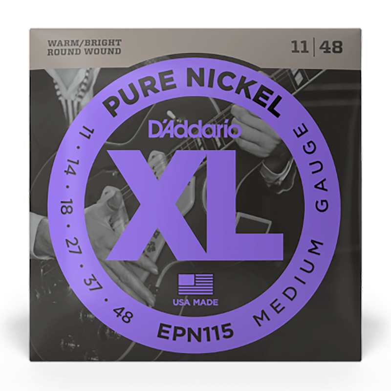 D'Addario 11-48 Blues/Jazz Rock Pure Nickel Electric Strings