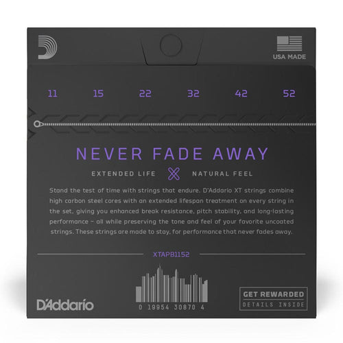 D'Addario 11-52 XT Acoustic Phosphor Bronze Custom Light