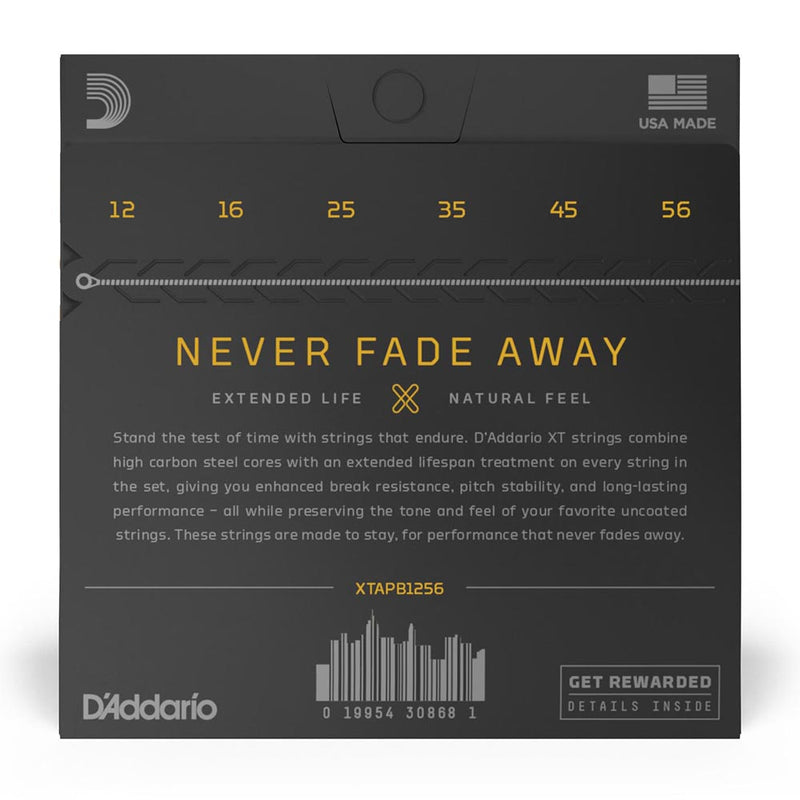 D'Addario 12-56 XT Acoustic Phosphor Bronze Light Top/Medium Bottom