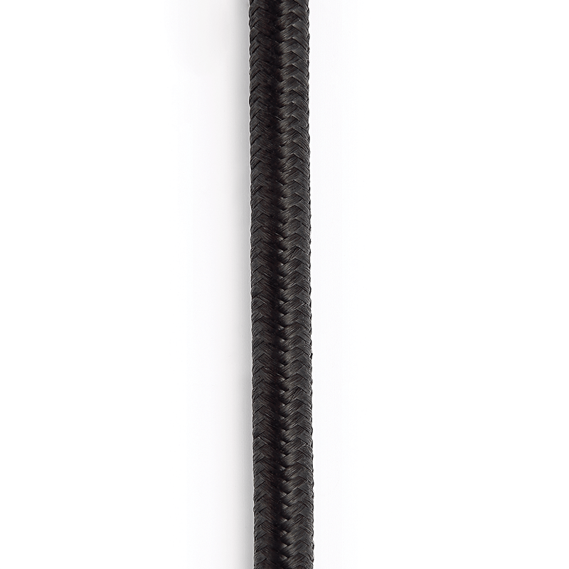 D'Addario 20 Foot Custom Series Braided Instrument Cable, Black