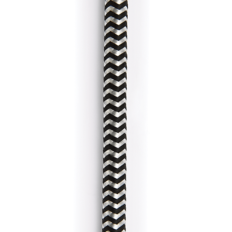 D'Addario 20 Foot Custom Series Braided Instrument Cable, Grey