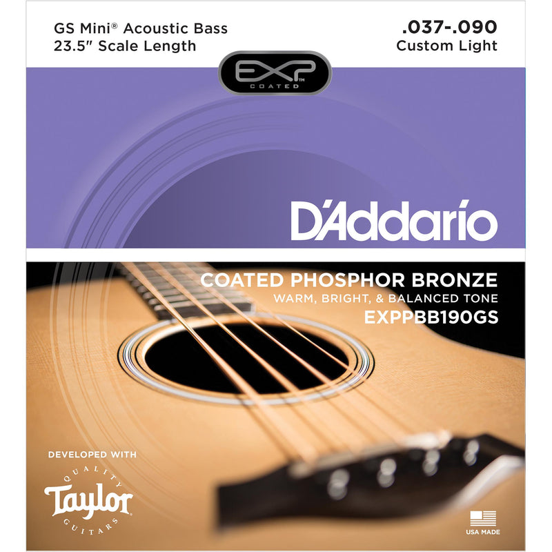 D'Addario 37-90 EXP Custom Medium GS Mini Acoustic Bass Strings