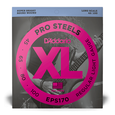 D'Addario 45-100 Light Prosteels Bass Strings, Long Scale