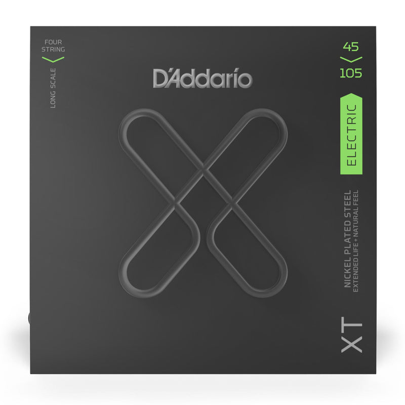 D'Addario 45-105 XT Bass Nickel Plated Steel Light Top/Medium Bottom Long Scale