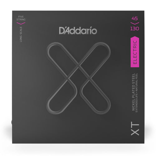 D'Addario 45-130 XT Bass Nickel Plated Steel 5 String Regular Light Long Scale