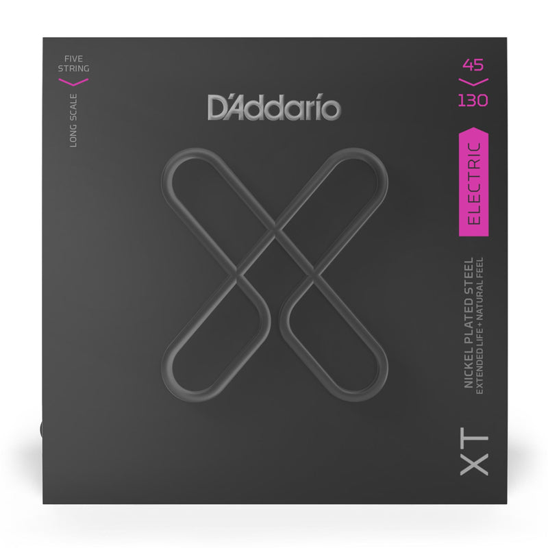 D'Addario 45-130 XT Bass Nickel Plated Steel 5 String Regular Light Long Scale