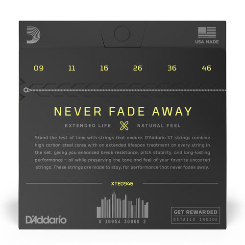 D Addario 9 46 XT Electric Nickel Plated Steel Super Light Top Regular Bottom