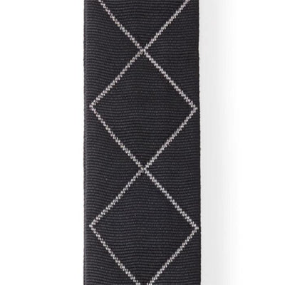 D'Addario Auto Lock Guitar Strap Black Padded Diamonds