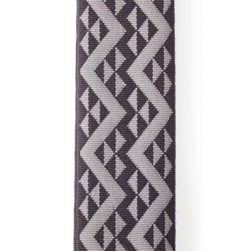 D'Addario Auto Lock Guitar Strap Black Padded Geometric