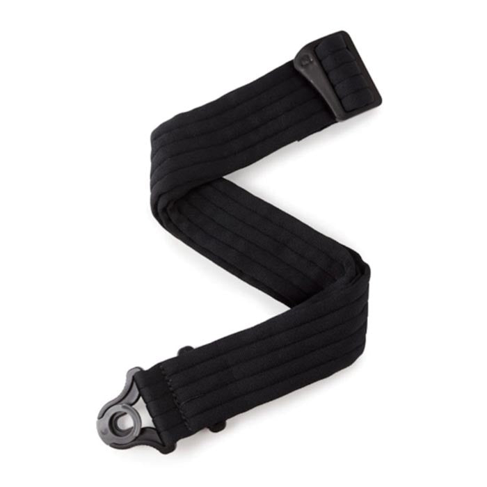 D'Addario Auto Lock Guitar Strap Black Padded Stripes
