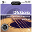 D'Addario EXP26 Coated Phosphor Bronze Acoustic Guitar Strings - Custom Light - 11-52 - 3 Sets