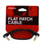 D'Addario Flat Patch Cable, 1 Foot Right Angle, Single Pack