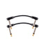 D'Addario Flat Patch Cable Right Angle To Right Angle, 2 Inches, Pair