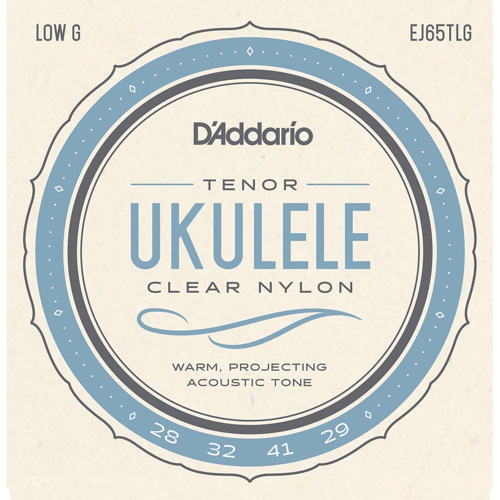 D'Addario Pro-Arte Custom Extruded Ukulele Tenor Clear Nylon Strings - Low G