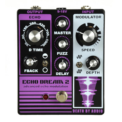 Death By Audio Echo Dream 2 Fuzz/Delay Effect Pedal