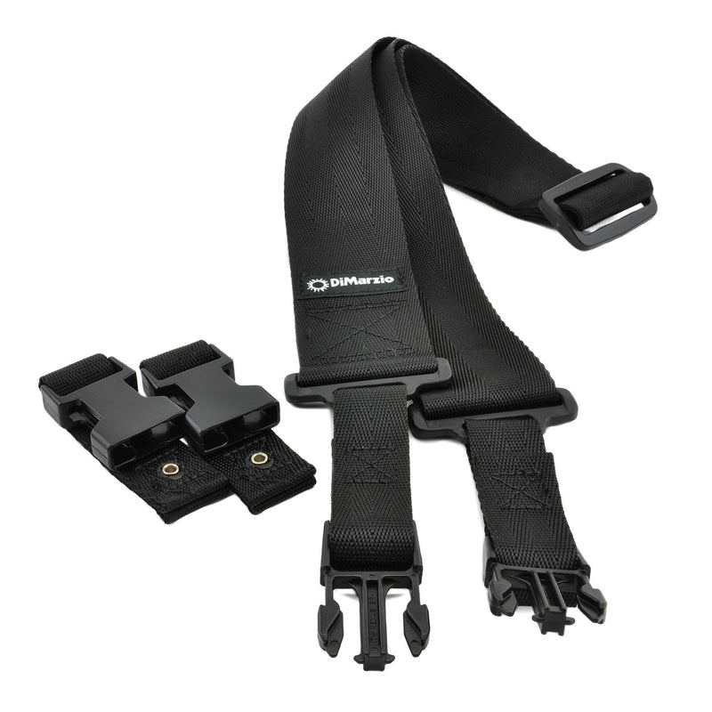 Dimarzio 2" Black Cliplock Nylon Strap