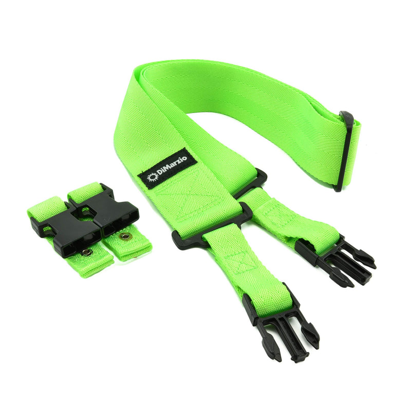 Dimarzio 2" Green Cliplock Nylon Strap