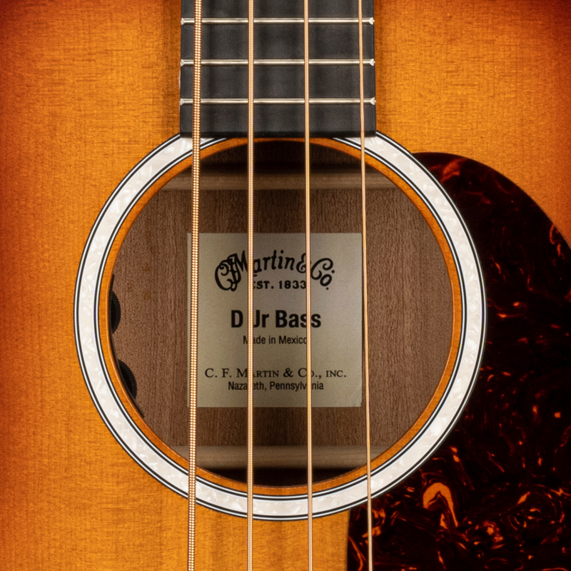 Martin DJR-10E  Dreadnought Junior Series Acoustic Bass Guitar, Burst Finish