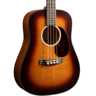 Martin DJR-10E  Dreadnought Junior Series Acoustic Bass Guitar, Burst Finish