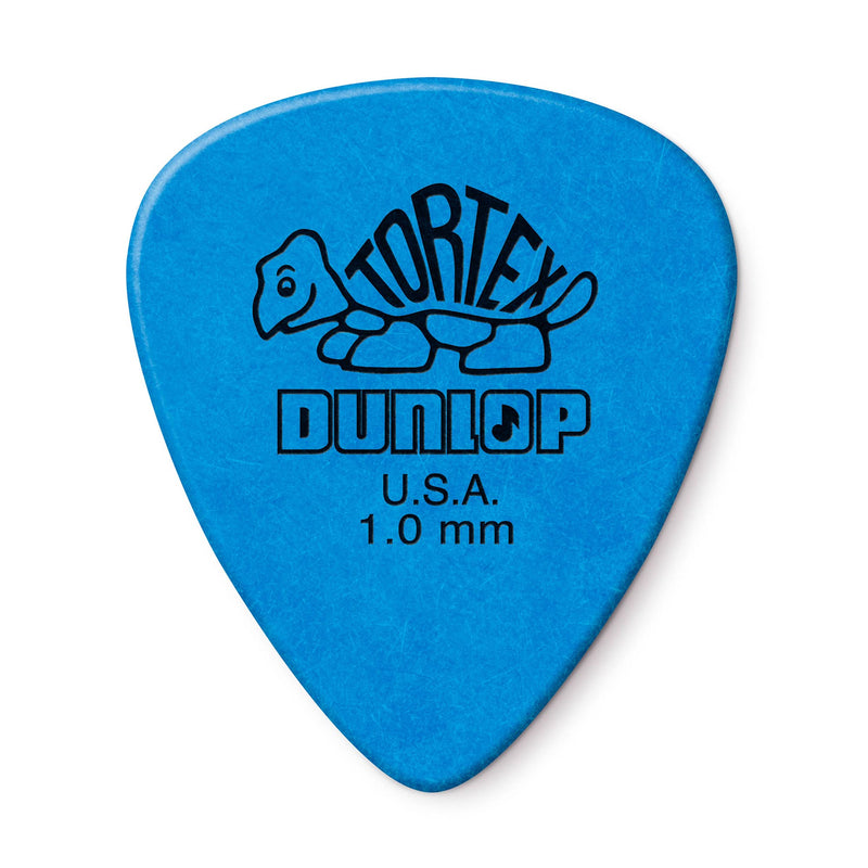Dunlop 1.0 Blue Tortex Standard Picks 12 Pack