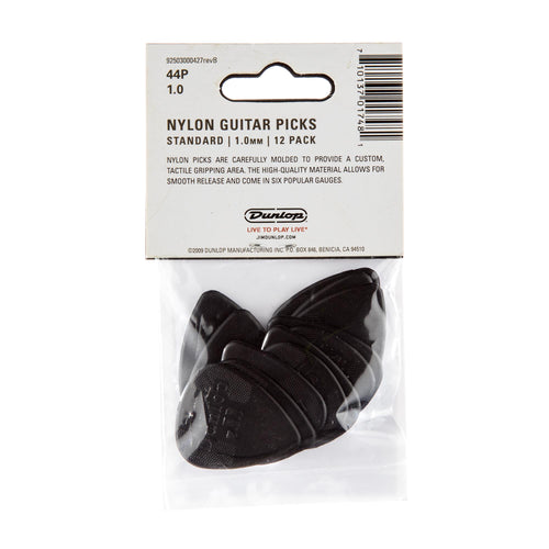 Dunlop 1.0 Nylon Standard Picks, 12 Pack